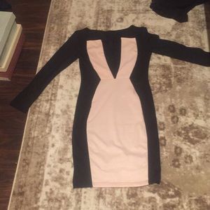 Black and cream dress